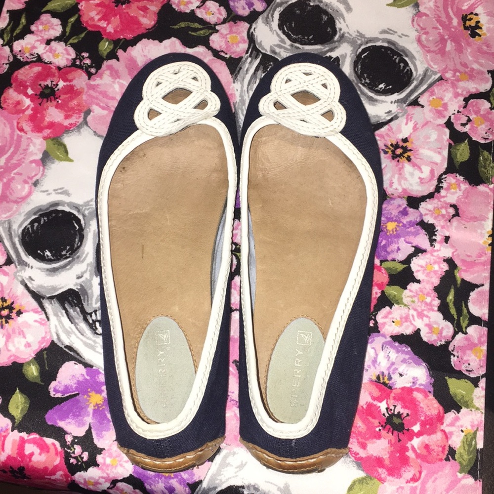 Navy Sperry Flats